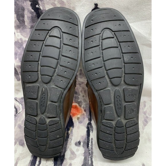 Ecco Comfort Driving Shoes Men’s US 9.5 Euro 42 Leather Chocolate Brown Slip On main image 5